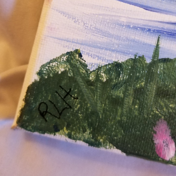 NWT Painting Pink Sunset 16"x20" - Picture 4 of 8